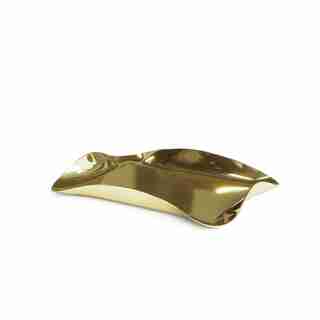 Metallic Wave Tray, Brass