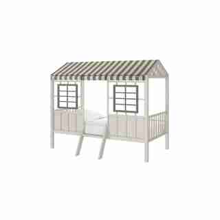 Lit mezzanine jumeau pour enfants Rowan Valley Forest, gris et taupe