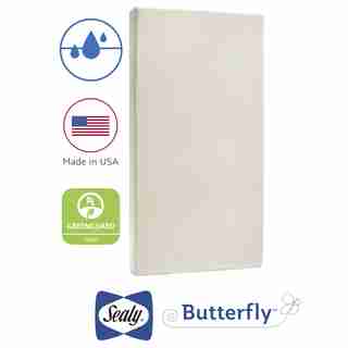 Matelas-en-boîte Sealy Papillon en coton pour lit de bébé