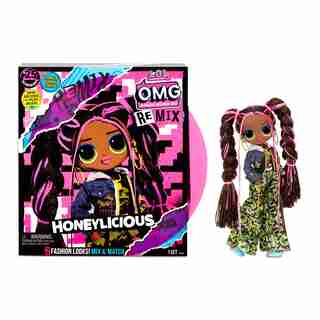 L.O.L. Surprise! O.M.G. Remix Honeylicious Fashion Doll– 25 Surprises with Music
