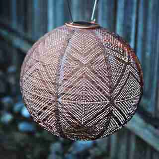 Soji Stella Market Solar Outdoor Lantern Copper