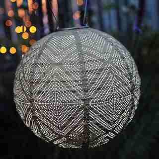 Soji Stella Market Solar Outdoor Lantern Bronze