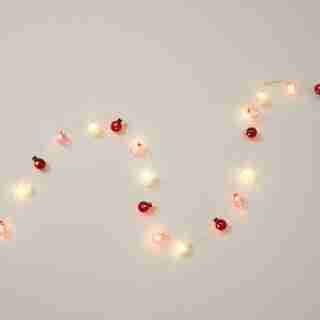 3-COLOUR STRING LIGHTS, RED & PINK