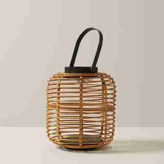 LANTERNE EN ROTIN (25,5 CM)