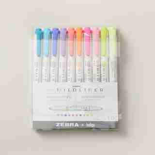 Surligneur Mildliner assortiment de 10 pk