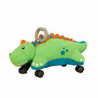 Pillow Racer dino, trotteur doux et pelucheux pour enfants