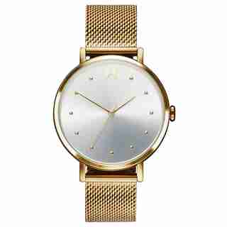 Dot Mesh Watch, Yellow Gold