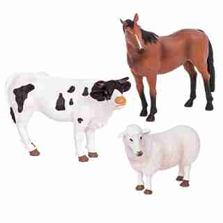 Sheep, Bull and Horse Farm Animals