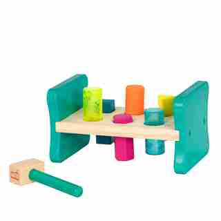 PETIT ÉTABLI EN BOIS COLORÉ TAPE-JOUE