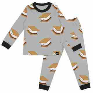 Kawaii S'more Pajama Set- Grey, 6-12 months