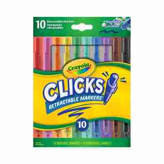 Crayola Clicks Retractable Markers, 10 Count