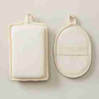 SET OF 2 TEA TREE EXFOLIATING BODY SPONGE