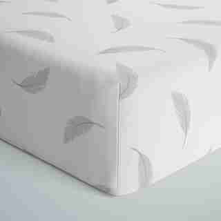 Flannel Crib Sheet, Grey Feathers