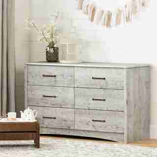 Helson 6-Drawer Double Dresser, Seaside Pine