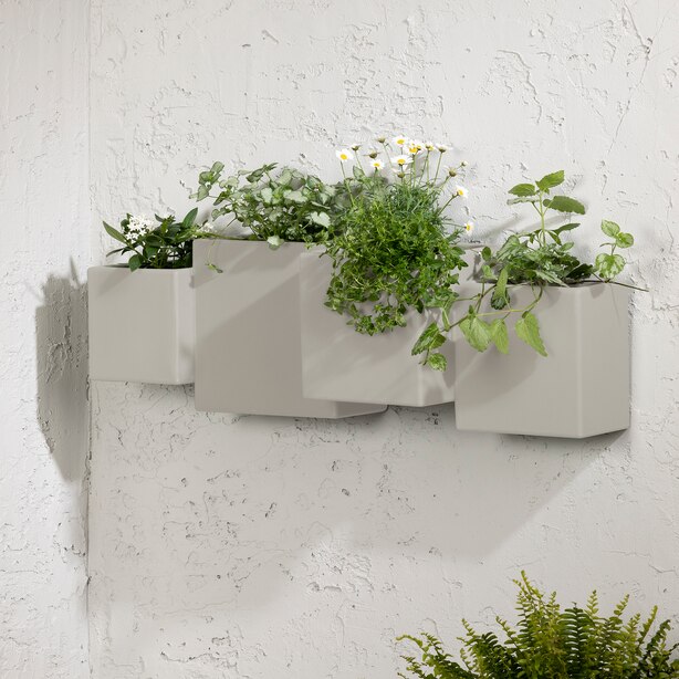 Dalya Outdoor Wall Planter Set of 2, Greige by South Shore | Gifts ...