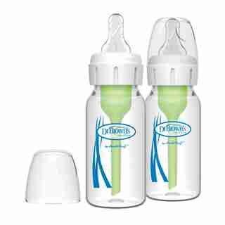 Dr.Brown's 4oz Options+ Glass Narrow Bottles 2 Pack