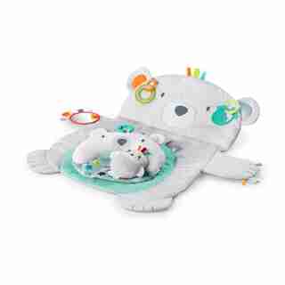 Tummy Time Prop & Play Grey Bear