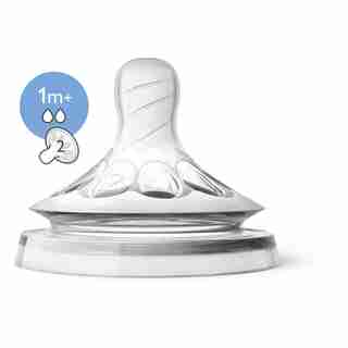 Philips AVENT - Natural Slow Flow Nipple 1M+