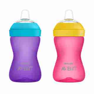 Set of 2 My Grippy Spout Cup 10oz, Pink/Purple