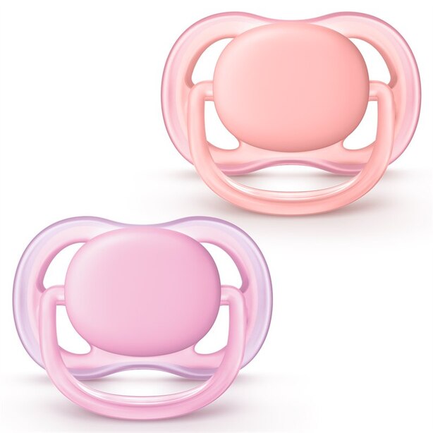 Philips AVENT Ultra Air Pacifier 618 Months Pink/Peach by Phillips AVENT Gifts www.chapters
