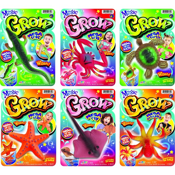 Magic Grow Mega Grow 1 of 6 (Styles may vary) by JaRu Toys www