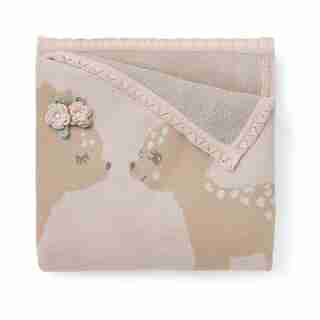 Elegant Baby Couverture en tricot fauve
