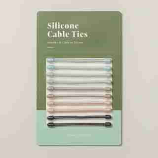 SILICONE CABLE TIES 10 PACK