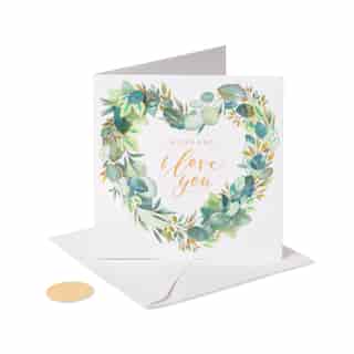 Papyrus Valentine's Day Card (Love Foliage)