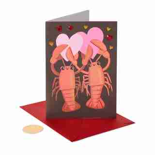 Papyrus Valentine's Day Card (Lobsters)