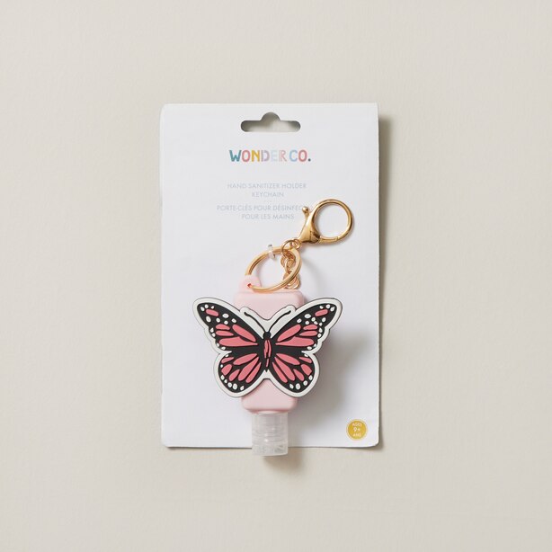 HAND SANITIZER HOLDER KEYCHAIN, BUTTERFLY by Wonder Co. Gifts www.chapters.indigo.ca