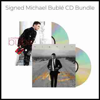 MICHAEL BUBLÉ - HIGHER / CHRISTMAS / SIGNED INSERT BUNDLE (2-CD's)