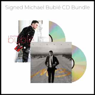 MICHAEL BUBLÉ - HIGHER / CHRISTMAS / SIGNED INSERT BUNDLE (2-CD's)