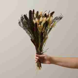 NATURAL DRIED FLORAL BOUQUET PLUM