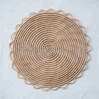 ROUND PALM PLACEMAT NATURAL