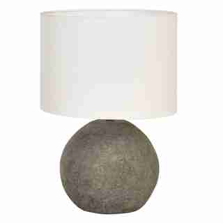 TERRACOTTA TABLE LAMP CHARCOAL 17"