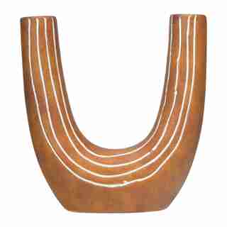 U-SHAPED TERRACOTTA VASE
