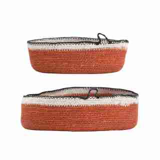 ROUND SEAGRASS BASKETS SET OF 2