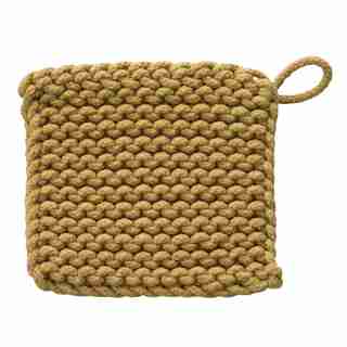 Crocheted Trivet Mustard
