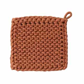 Crocheted Trivet Burnt Orange
