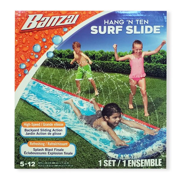 Glissade d'eau en longueur 16'