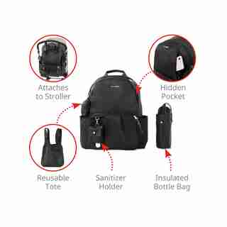 Skip Hop Tillary Diaper Backpack - Black