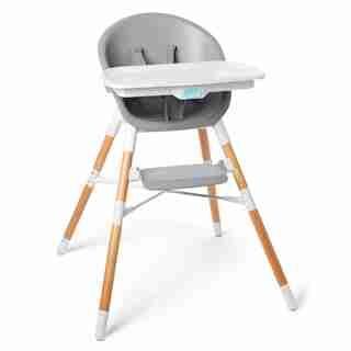 Chaise haute 4 en 1 EON - Gris/blanc