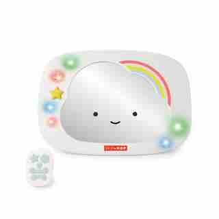 Silver Lining Cloud Car Mirror