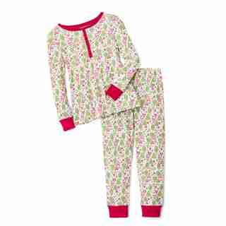 Pyjama de vacances cœurs et pins pour filles