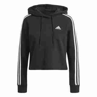 ESSENTIALS 3-STRIPES CROPPED HOODIE