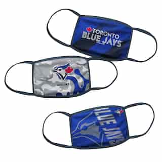 Blue Jays Youth 3-Pack Non-Medical Face Masks