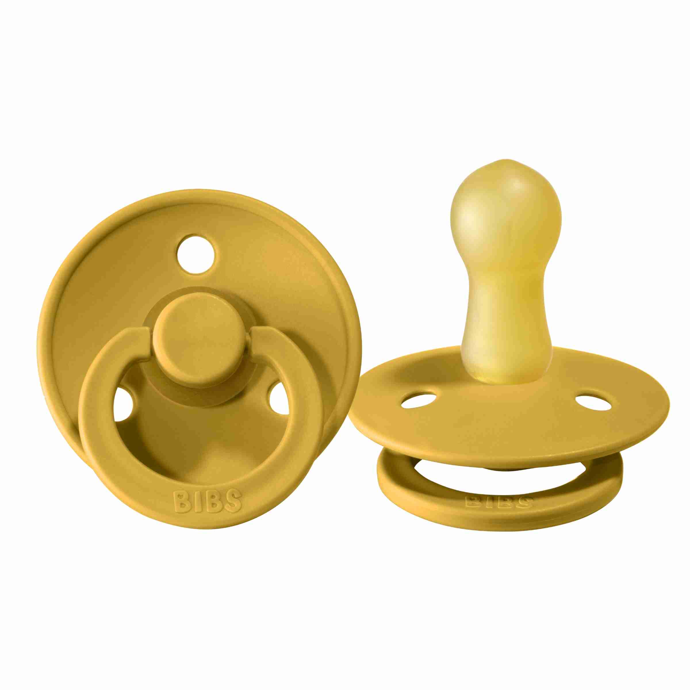 Bibs Pacifier 2 Pack Mustard Size 0 6 Months By Bibs Gifts Www Chapters Indigo Ca