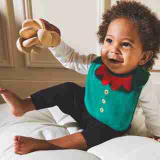 HOLIDAY BIB, ELF