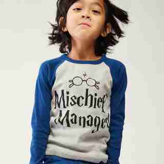 Harry Potter Mischief Managed Pajama Set Size 10