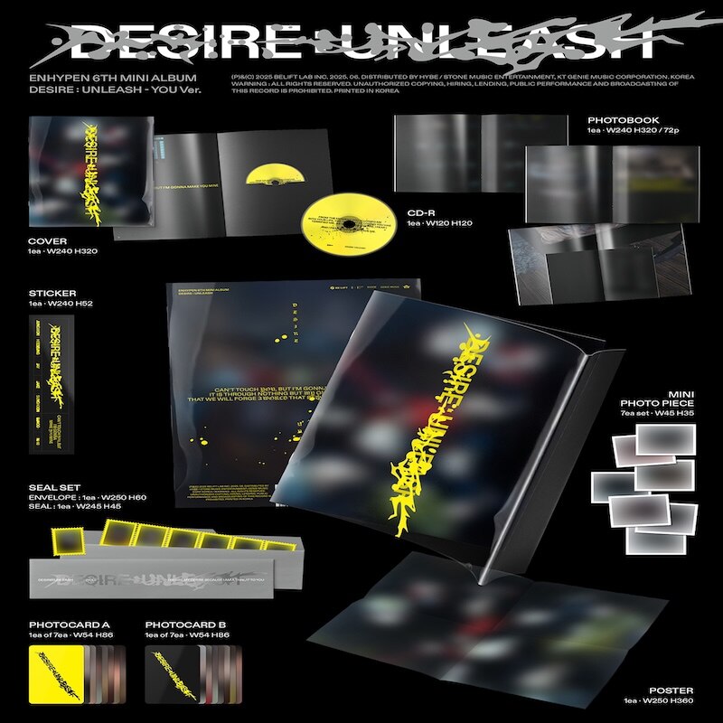 ❤︎ ENHYPEN DESIRE: UNLEASH ‪‪❤︎‬ Enhypen - Desire: Unleash Cd (you Version) ('') | Indigo